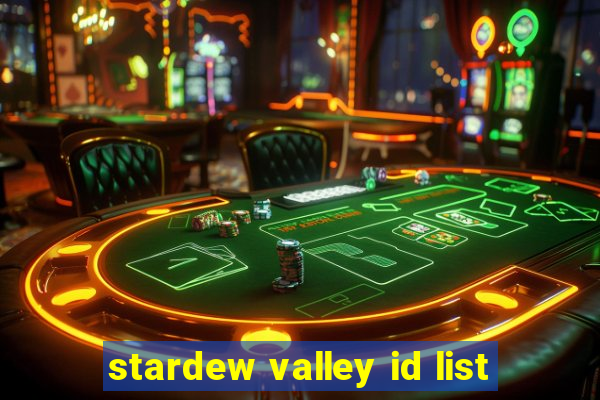 stardew valley id list